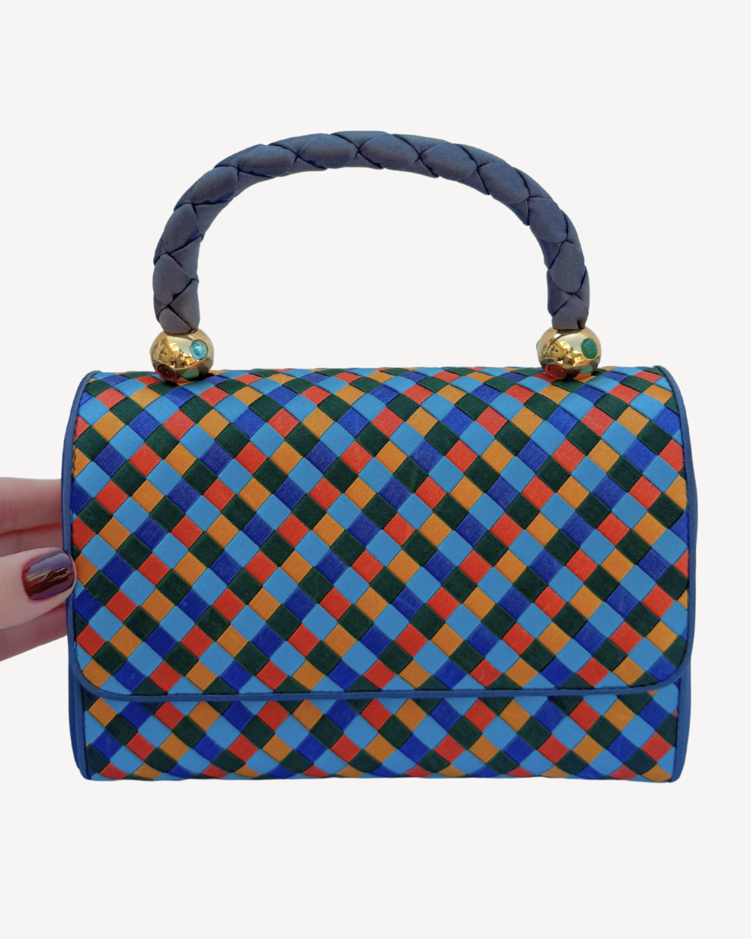 Bottega Veneta Rare Vintage Intrecciato Multicolor Bag