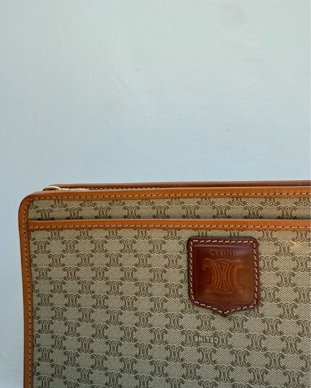 Celine Vintage Macadam Portfolio Clutch