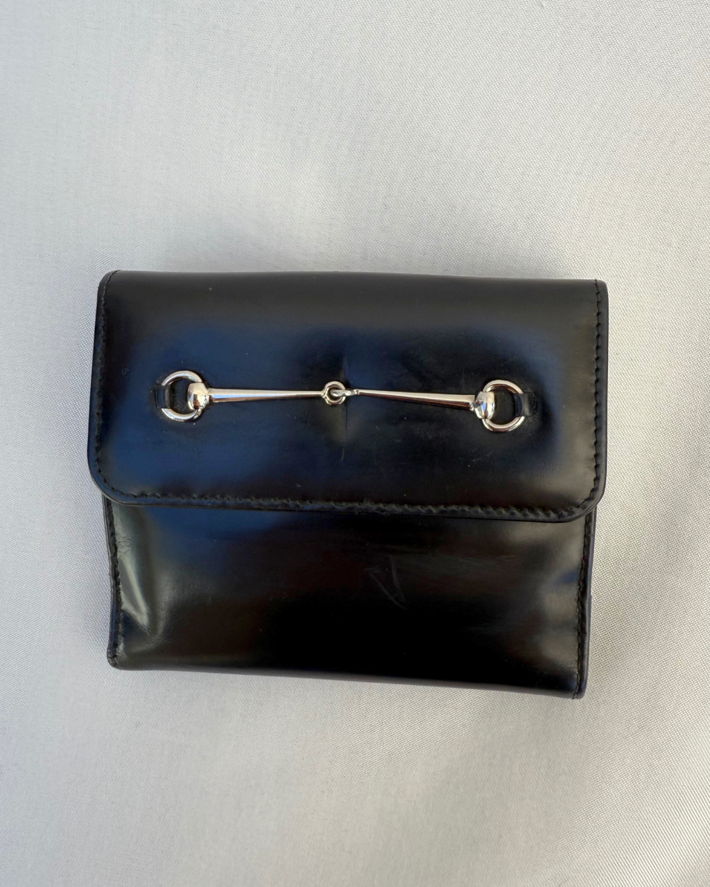 Gucci by Tom Ford Vintage Horsebit Black Leather Wallet