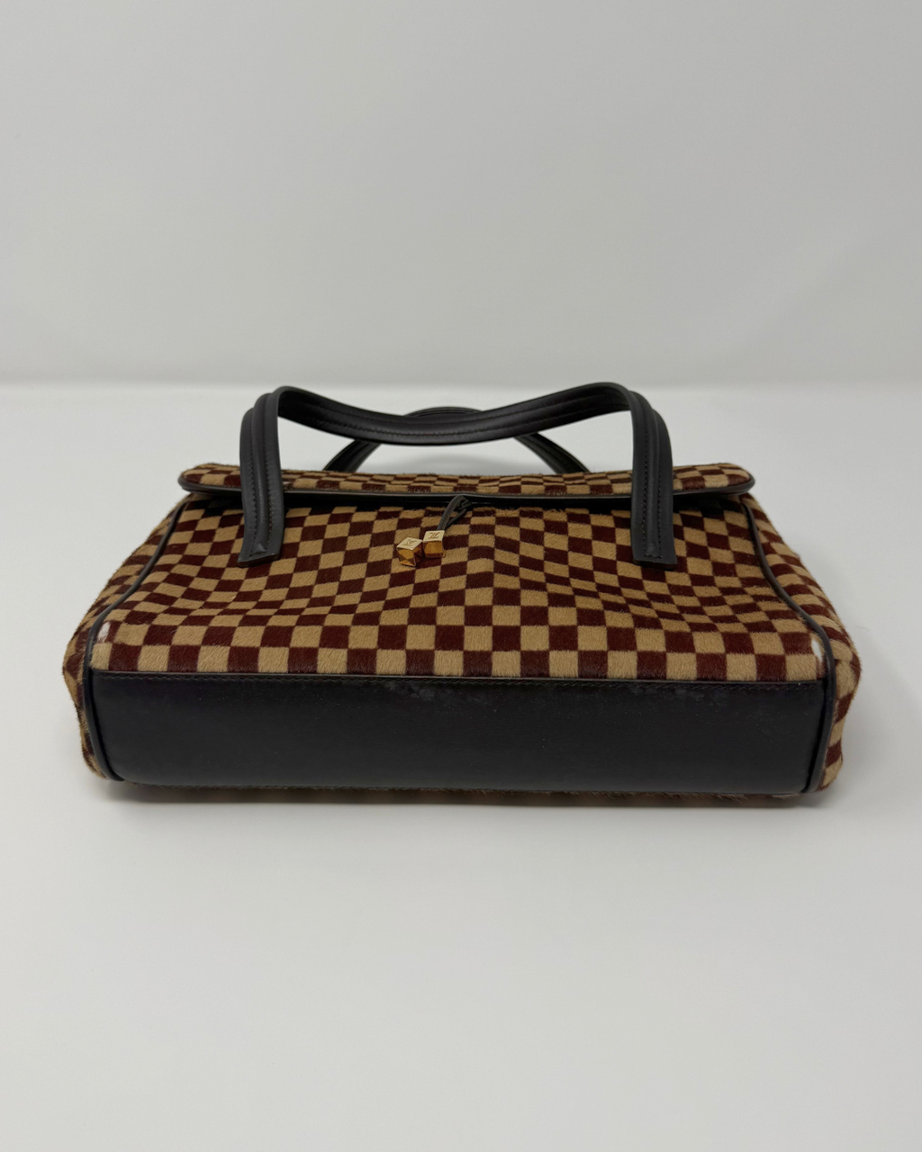 Louis Vuitton Checkered Ponyhair Vintage Handbag
