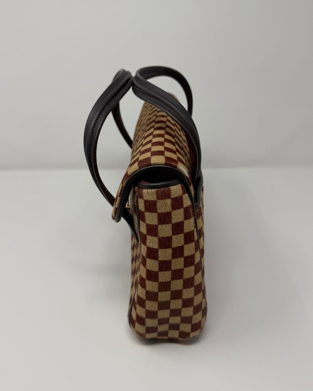 Louis Vuitton Checkered Ponyhair Vintage Handbag