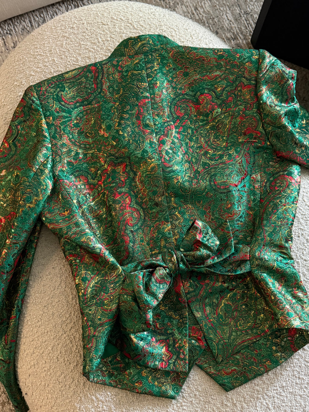 Saint Laurent 1990’s Vintage Jacquard Evening Jacket