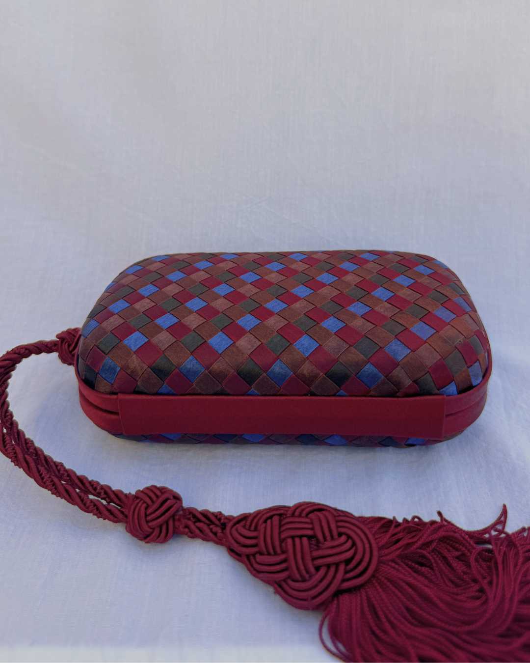 Bottega Veneta Rare Vintage Intrecciato Tassel Clutch Bag