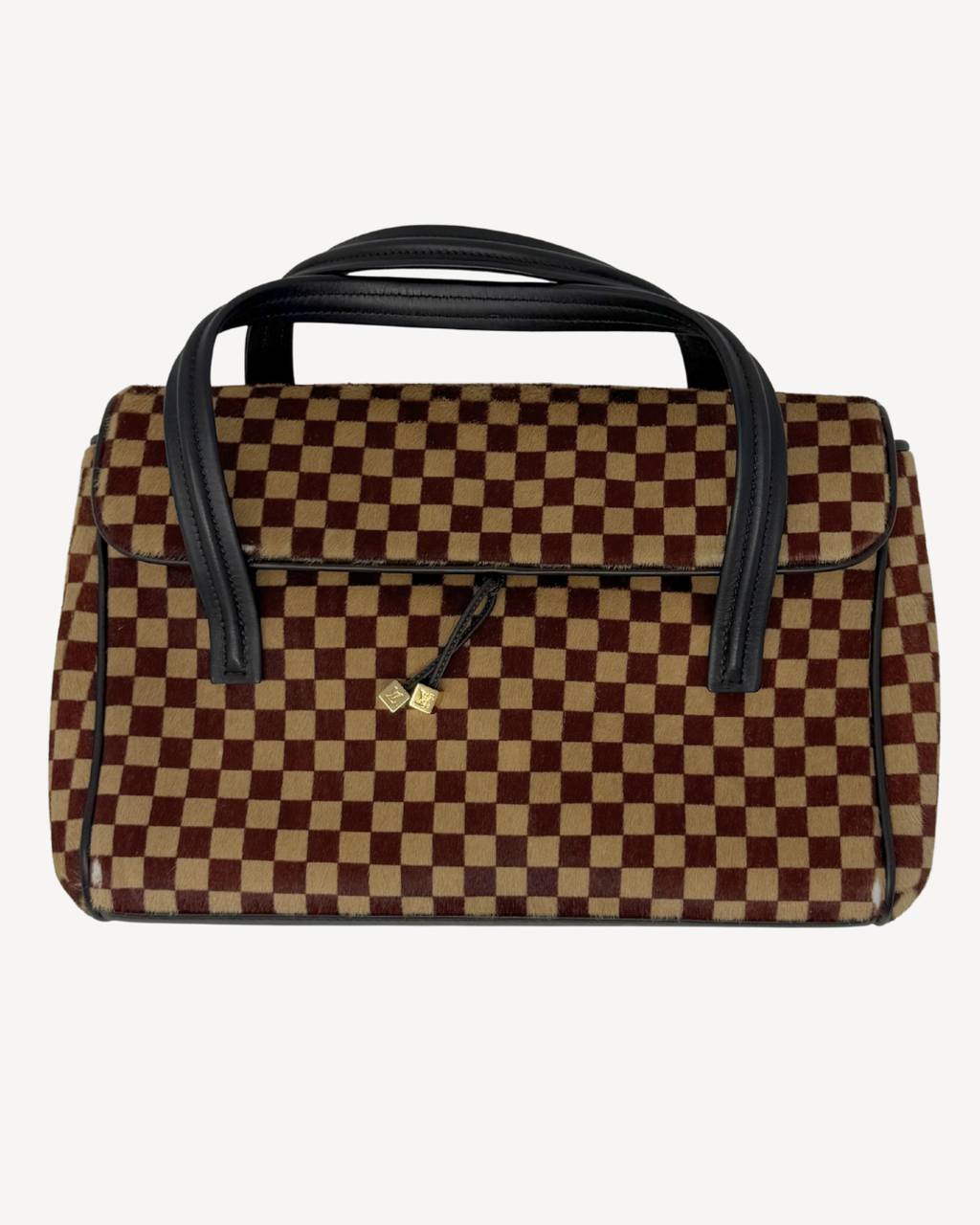 Louis Vuitton Checkered Ponyhair Vintage Handbag