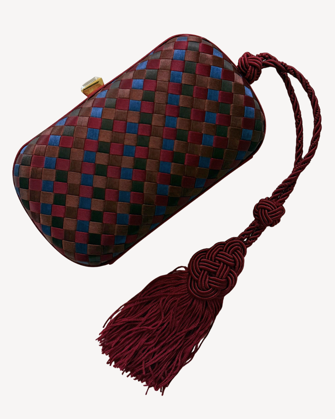 Bottega Veneta Rare Vintage Intrecciato Tassel Clutch Bag