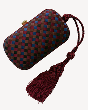 Bottega Veneta Rare Vintage Intrecciato Tassel Clutch Bag