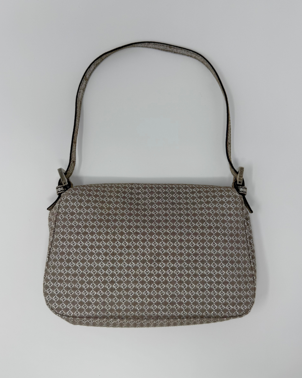 Patterned Fendi vintage handbag on a white background